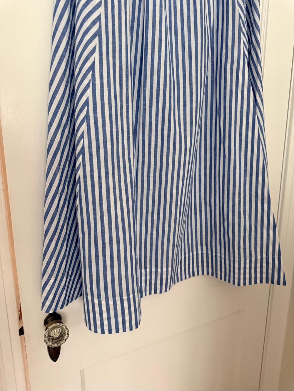 Sezane Arianne Maxi Skirt - Blue and White Striped - size US 8 - Picture 7 of 13